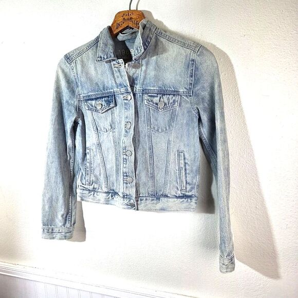 Womem's GAP 1969 Blue Cotton Denim Button Up Jacket Size XS - Picture 9 of 11